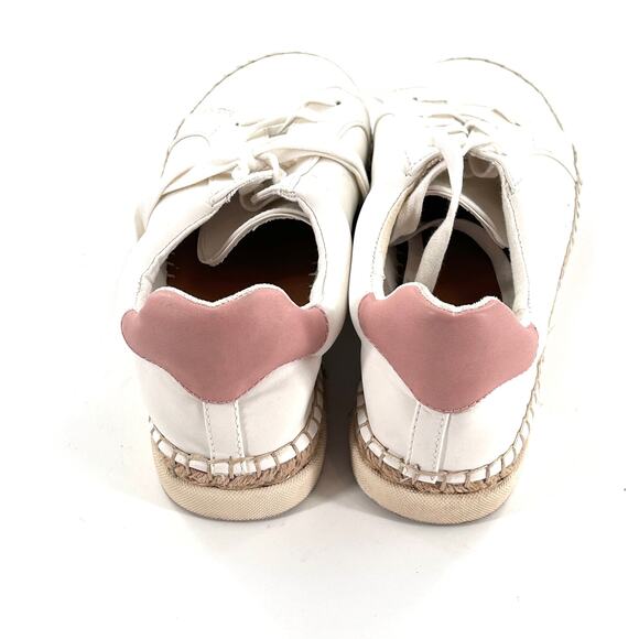Universal Threads Espadrille Sneakers 9 White Lace Up - Picture 3 of 6